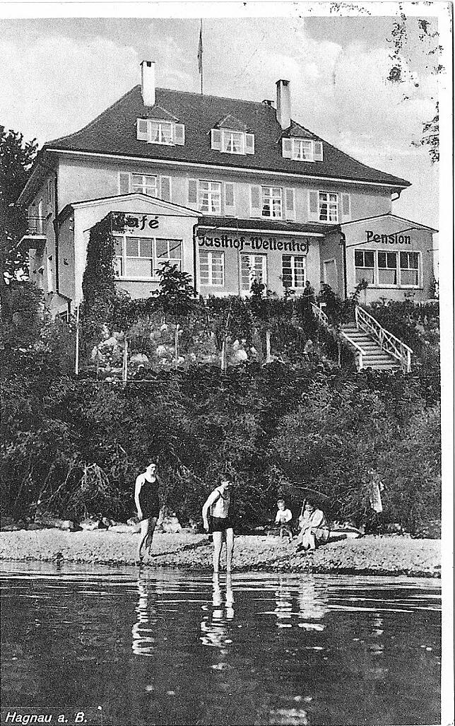 Schon 1934 glänzte der "Wellenhof" mit seinem eigenen Seezugang.