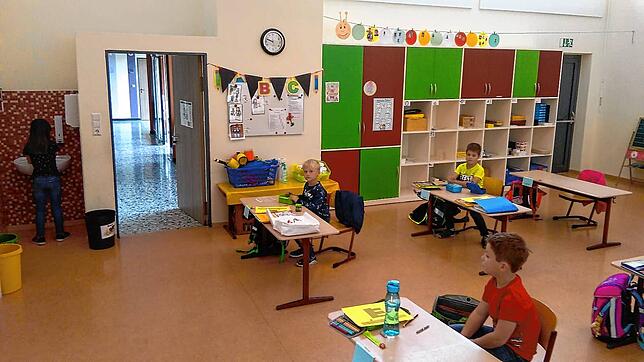 Auch die Erstklässler der Grundschule Riedöschingen freuen sich, dass für sie der Unterricht in der Schule wieder beginnt.  Bilder: ...