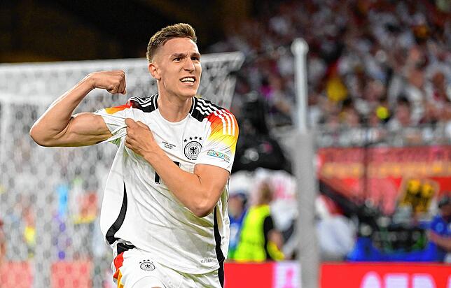 Nico Schlotterbeck ließ gegen Dänemark zuweilen die Muskeln spielen, zeigte eine gute Partie als Ersatz für den gesperrten Jonathan Tah.