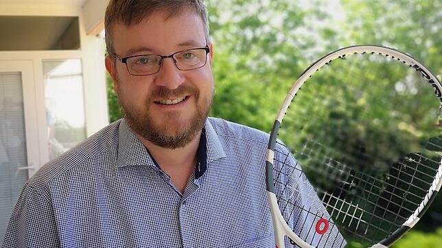 Die Vorhand ist sein bester Schlag: Tennisspieler und Wieder-Gemeinderat Jan Schweizer.