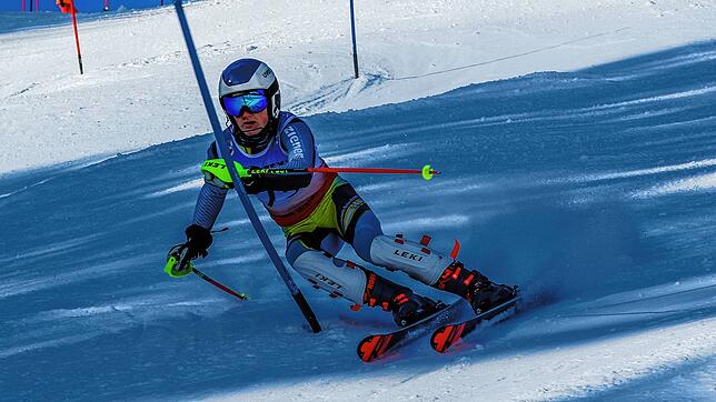 Bronze: Tobias Höcht von der SZ Rheinfelden meisterte den anspruchsvollen Kurs auf der eisigen Piste am Bernauer Hofeck sicher und wurde ...