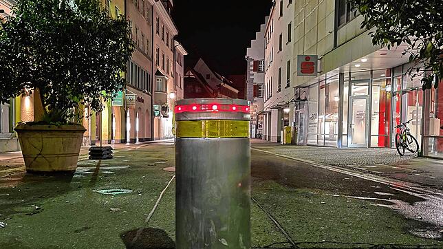 Wie in der Münsterrstraße (Bild) soll der Poller an der Klosterstraße in bestimmten Zeitfenstern den Lieferverkehr gewähren.