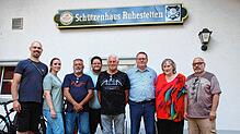 Der neu gewählte Vorstand des Schützenvereins Ruhestetten (von links): Tim Podas, Laura Kunzelmann, Gebhard Nusser, Christian Vogel, ...