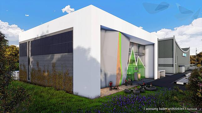 Das geplante Alpinzentrum der DAV-Sektion Friedrichshafen soll in unmittelbarer Nachbarschaft zur ZF-Arena entstehen.