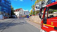 Bild : Feuerwehr-Großeinsatz: Schwelbrand in der Bussenstraße