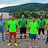 Die Neuzugänge des TuS Blumberg, vorne von links: Patrick Gebhard, Daniel Oser, Joel Moreno und Mike Speicher. Es fehlt Luca Fischer. ...