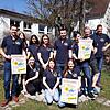 Markus Müller, vorne von links, Amadea Mäder, Mira Blessing, Annika Vogel, hinten von links, Cosima Gässler, Ezgi Birdüzer, Aaliyah ...