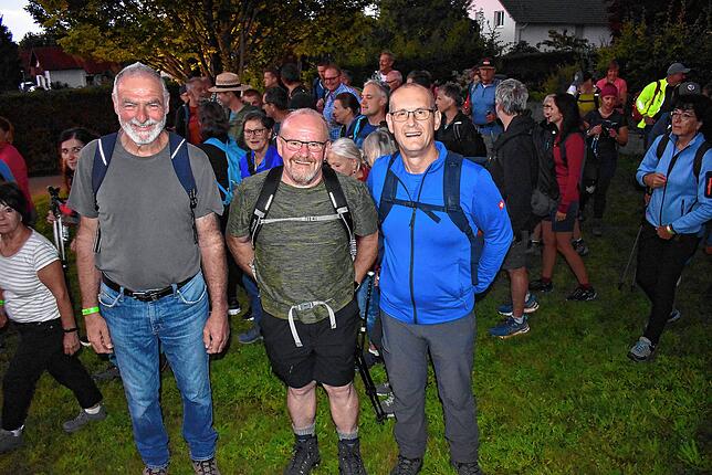 Diese drei, Werner Gänswein, Klaus Gisi und Klaus Müller, waren die Ideengeber für die Wanderung durch alle Ortsteile. Vor 37 Jahren ...