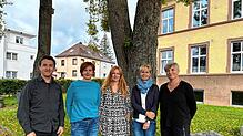 Das Team der Krebsberatungsstelle (von links): Daniel Bass, Sabine Küssner, Susanne Scheiber, Antje Pilger und Birgit Kaltenbrunner. ...