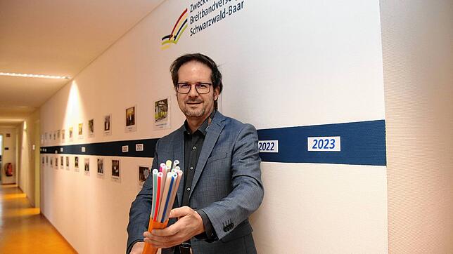 Eine lange Wegstrecke für Jochen Cabanis, den Geschäftsführer des Zweckverbandes Breitbandversorgung Schwarzwald-Baar und seine ...