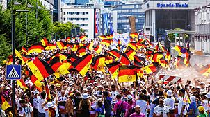 Sorgten für mächtig Stimmung in Stuttgart: Die deutschen Fans.