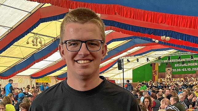 Der Vorsitzende der Landjugend Bräunlingen, Jonas Glunk, ist sehr zufrieden mit dem Festverlauf.