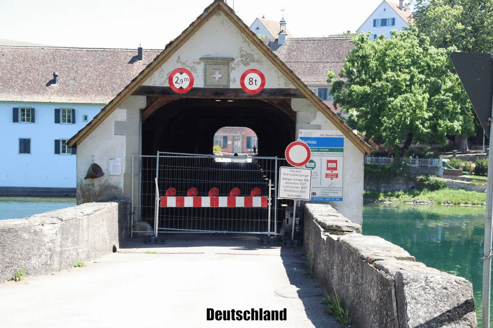 Hochrhein: Diese Bilder werden bleiben: Grenzübergänge am Hochrhein aus deutscher und schweizer ...