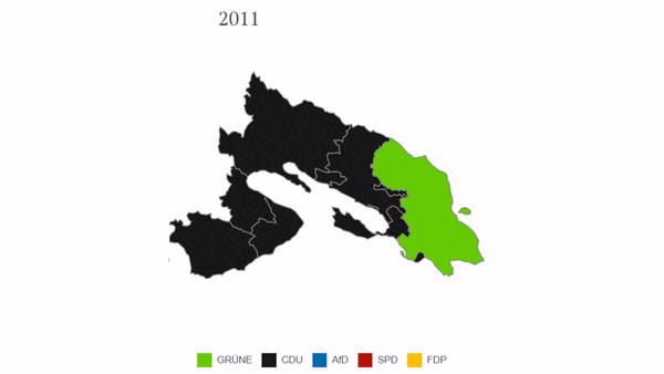 Bild 1: Landtagswahl 2021: Die Gemeinden am Gnadensee werden grüner