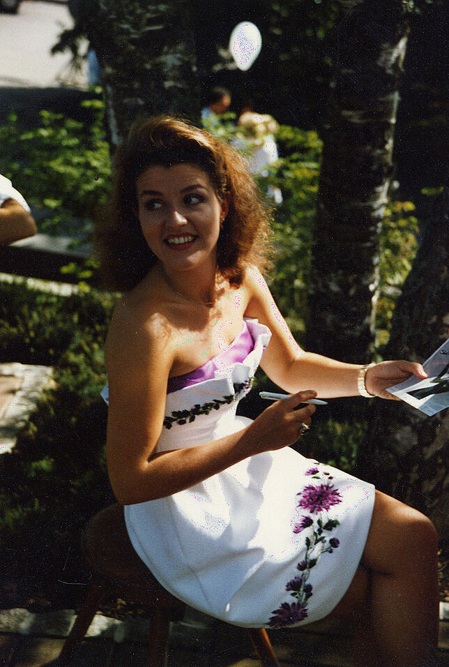 Ein Star zum Anfassen: Sehr locker gab sich Anne-Sophie Mutter nach dem offiziellen Festakt bei der öffentlichen Autogrammstunde im ...