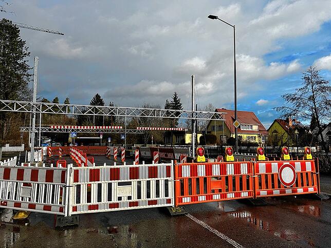 Brigachbrücke in der Peterzeller Straße am 9. Janjar 20ß25. Bild: Nathalie Göbel