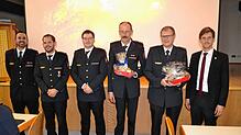 Für eine Amtszeit von fünf Jahren wurden (von links nach rechts) Florian Löffler, Lukas Bertsche und Alexander Wischnewski gewählt. ...