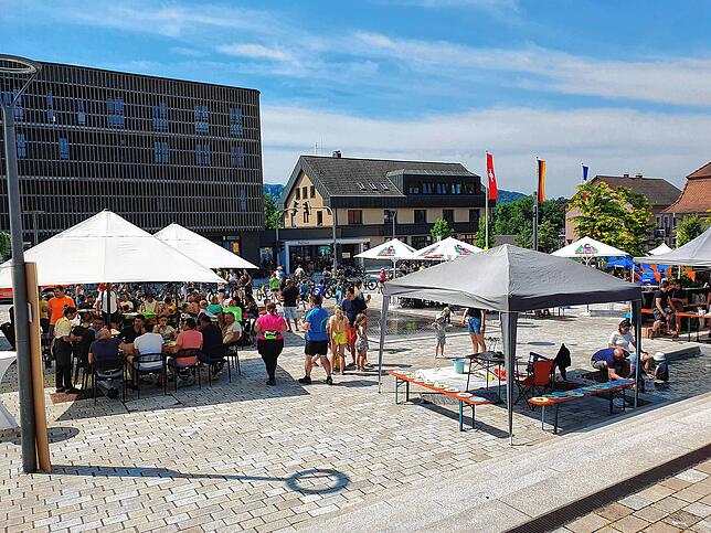 Der Festplatz in Murg lud zum Verweilen ein.