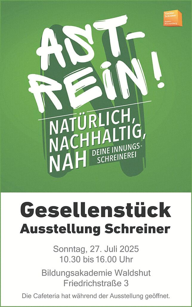 Bild 1: Schreinertag - Ausstellung der Gesellenstücke: Schreiner zeigen ihr Können
