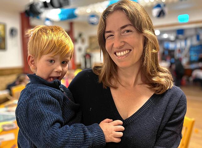Sabine Albert ist Lehrerin in Elternzeit. Weil ihr Sohn Tim keinen Kindergartenplatz bekommen hat, ist sie selbst aktiv geworden.