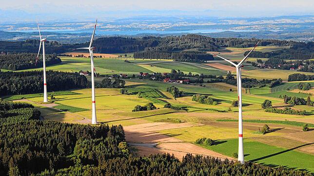 Bild : Diskussion über den Vogelschutz im Bereich der Windräder am Hilpensberg