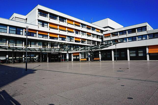 Das Klinikum Friedrichshafen, Haupthaus des Medizin-Campus Bodensee (MCB).