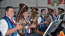 Der Muikverein „Harmonie“ Gutmadingen spielt bereits zum 23. Mal beim Schlachtfest in Neushausen. Foto: Lothar Herzog