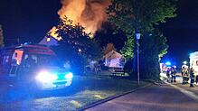 Zweimal hat es in diesem Einfamilienhaus in Wehr gebrannt: Hier das Bild des zweiten Feuers im Juni 2017.