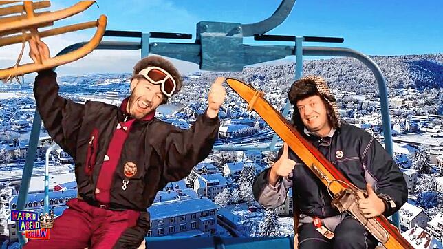 Daumen hoch: Super finden Zunftmeister Stephan Vatter (links) und sein Vize Florian Schwald die neue Seilbahn auf den Waldshuter ...