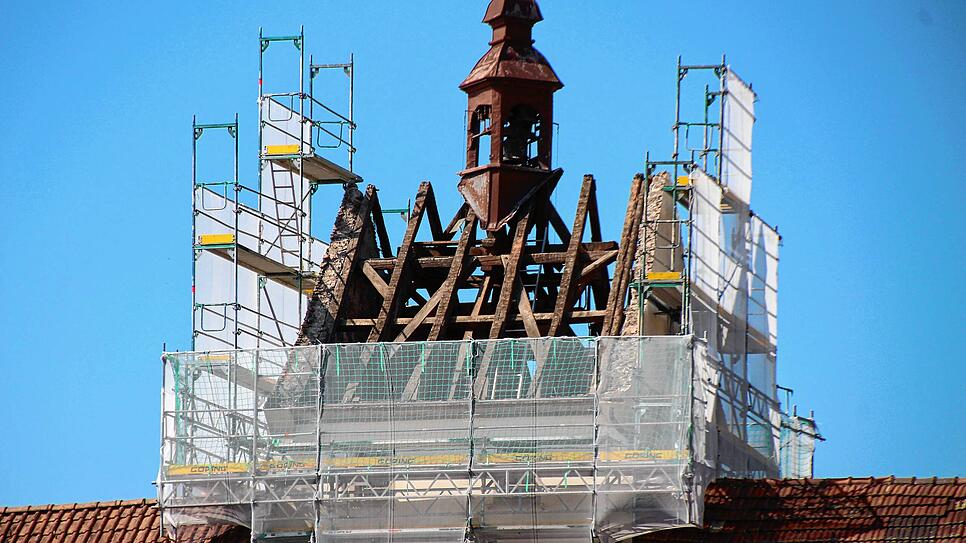 Markant: Die Dachkonstruktion des Unteren Tors ist derzeit frei einsehbar.