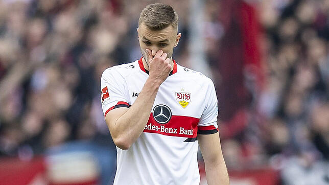 Steht vor Wochen voller Endspiele: Der VfB Stuttgart um Topstürmer Sasa Kalajdzic. In der Bundesliga ist ein direkter Klassenerhalt in ...